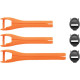 Tiras para botas Blitz XP MX — Talla 1–7, naranja