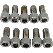 Tornillos de cabeza hexagonal — 5/8", paquete de 10, plata