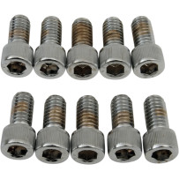 Tornillos de cabeza hexagonal — 5/8", paquete de 10, plata