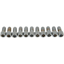 Tornillos de cabeza Allen — 15,9 mm (5/8") , paquete de 10, plateado