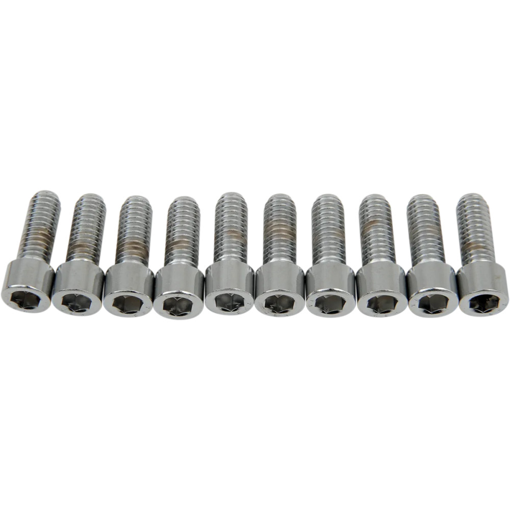 Tornillos de cabeza Allen — 7/8", paquete de 10, plateado