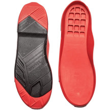Radial Boots Replacement Outsoles — Radial fit, Size 7-8, Black, Red
