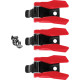 Kit de hebillas para botas Radial — Radial, Rojo