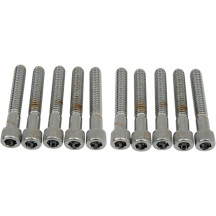 Tornillos de cabeza Allen — 2 pulg. (50,8 mm), Paquete de 5, Plata