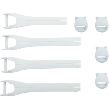 Kit de correas para botas — Qualifier, talla 7-9, blanco