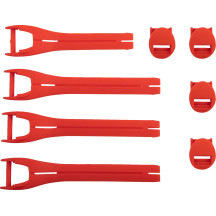 Kit de correas para botas — Compatible con Qualifier, talla 7–9, rojo