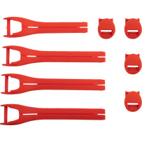 Kit de correas para botas — Compatible con Qualifier, talla 7–9, rojo