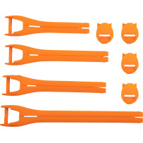 Kit de correas para botas — Qualifier, tallas 10–15, naranja