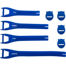 Kit de correas para botas — Talla de bota 10–15, Azul