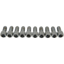 Tornillos de cabeza hexagonal interior — 20 mm (3/4"), SAE, paquete de 10, cromado