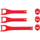 Kit de correas para botas Blitz XR — Rojo
