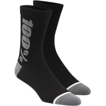 Merino Wool Performance Socks — Mid-Calf, S/M, Black, Gray