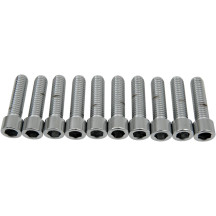 Tornillos de cabeza cilíndrica (socket-head) — 38,1 mm (1-1/2"), paquete de 10, plateado