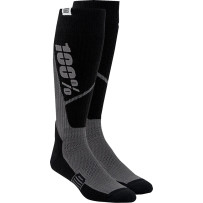 Torque Comfort Moto Socks — S/M, Mid-Calf, Black/Gray