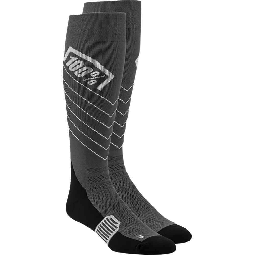 Hi-Side Performance Socks — Over-Calf, S/M, Gray, 20.5 cm (8")