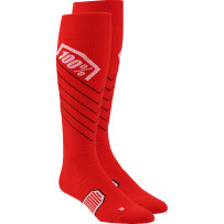 Hi-Side Performance Socks — Over‑Calf, S/M, 8 in, Red