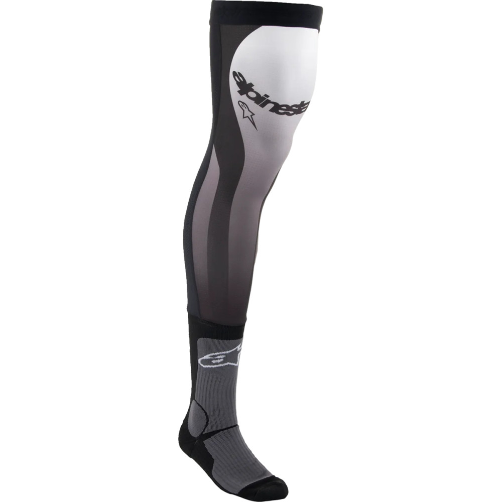 Calcetines con soporte para la rodilla — S/M, hasta la rodilla, Negro/Gris