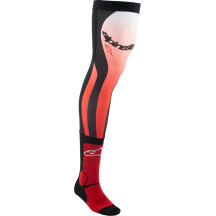 Calcetines con rodillera — L/XL, Hasta la rodilla, Negro, Rojo