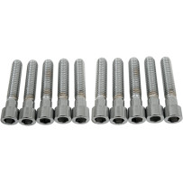 Tornillos de cabeza Allen — 50,8 mm (2"), paquete de 10, plateado
