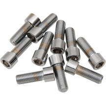Pernos de repuesto de cabeza hexagonal interior de paso fino — 3/8"-24, 20 mm (3/4"), paquete de 10, cromo