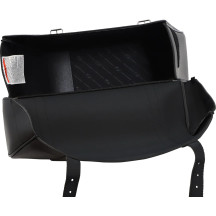 Highwayman Slant-style Saddlebags — Jumbo, 47 cm (18-1/2") W × 30.5 cm (12") H × 15 cm (6") D, Black