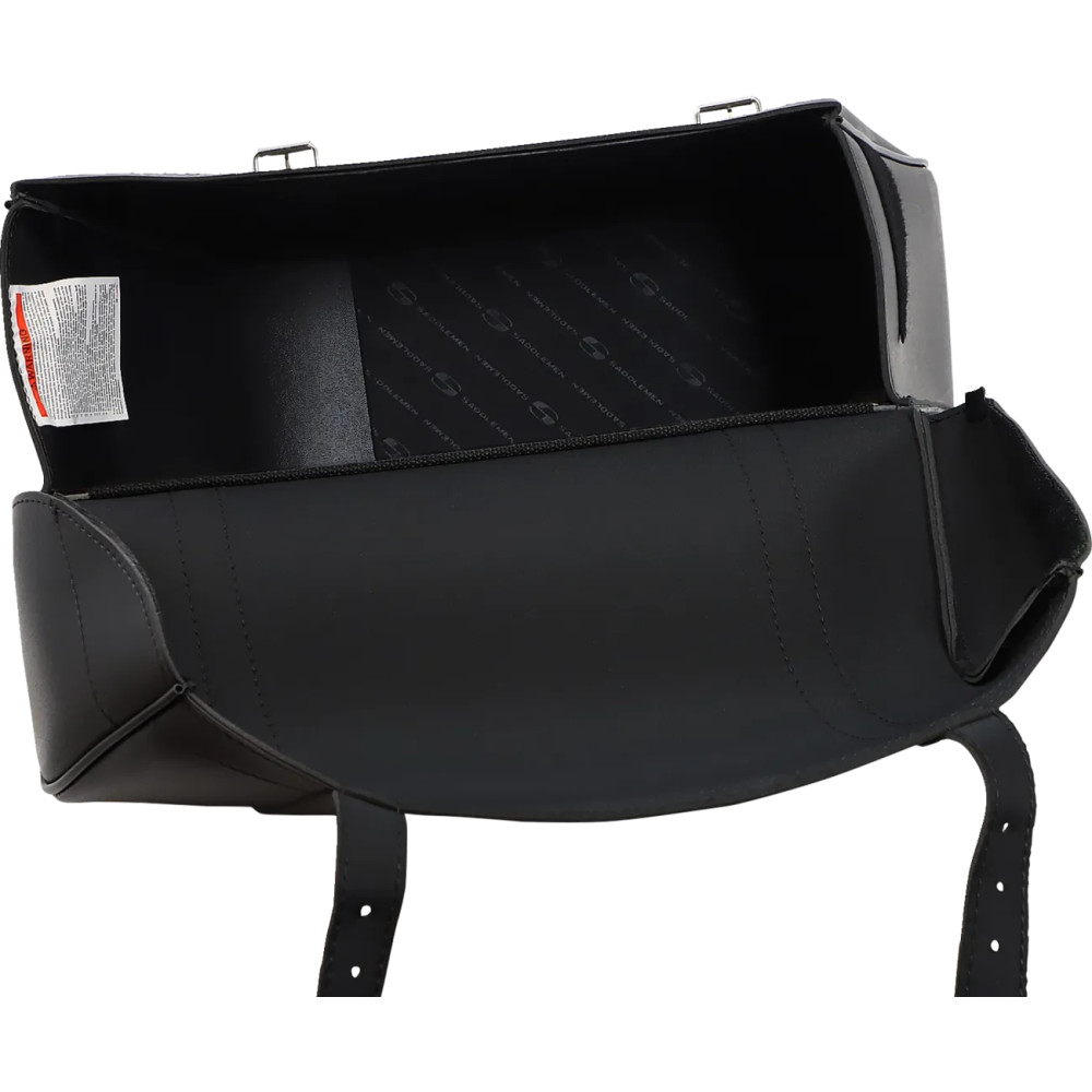 Highwayman Slant-style Saddlebags — Jumbo, 47 cm (18-1/2") W × 30.5 cm (12") H × 15 cm (6") D, Black