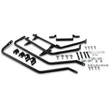 BaggerTail Saddlebag Mount for Softail Models — '93–'21 OEM-style fit, exhaust below axle, Black