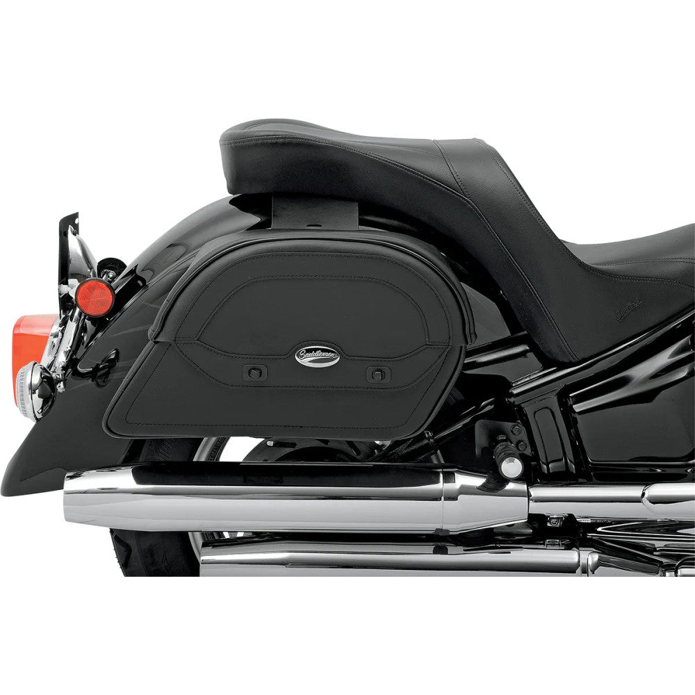 Cruis'n™ Slant Saddlebags — Black, L, Pair, 43 cm W x 24.7 cm H x 14 cm D