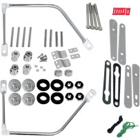 S4 Quick-Disconnect Saddlebag Mounting Kit for Harley — Chrome, fits most H-D models (excl. 1200S)