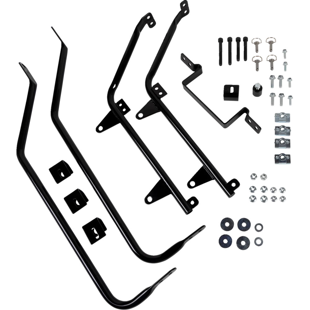 Bagger Tail Mounting System — Left/Right mount, Black