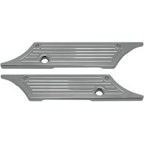 Saddlebag Latch Covers — Chrome, Pair