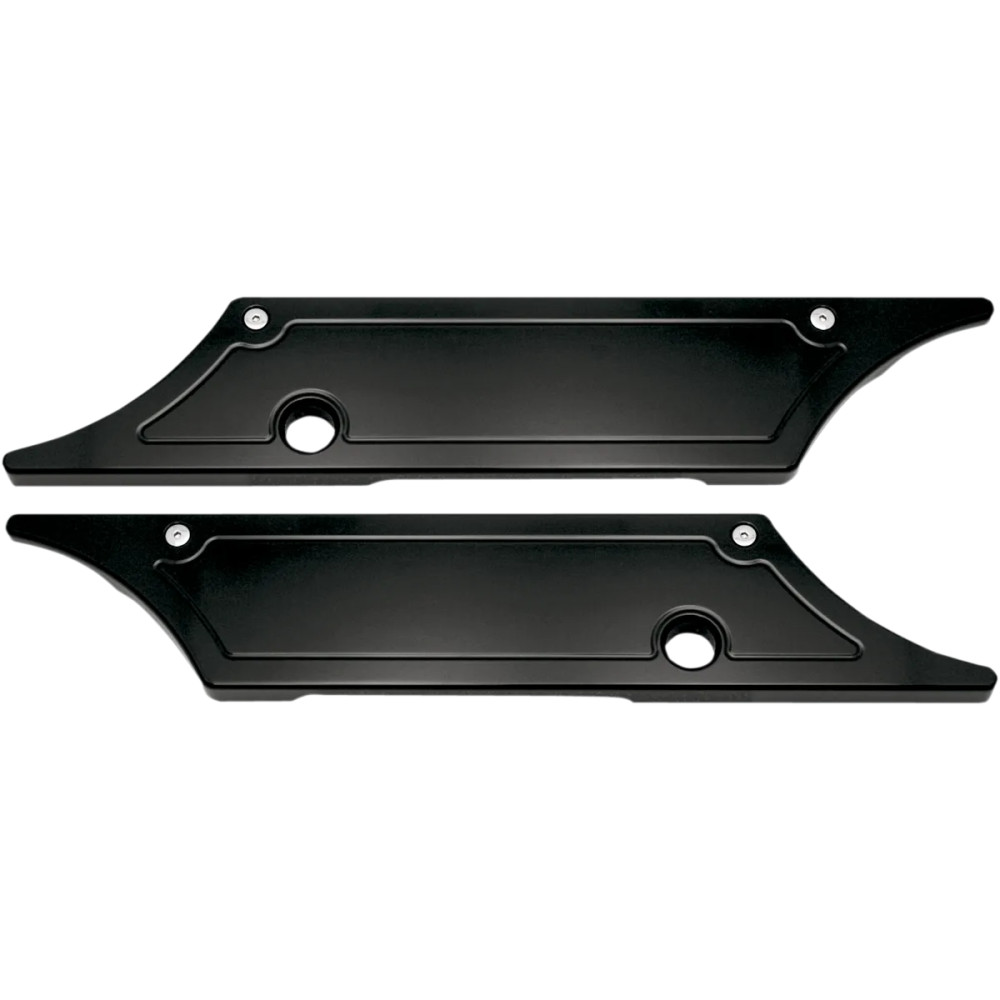 Saddlebag Latch Covers — Black anodized
