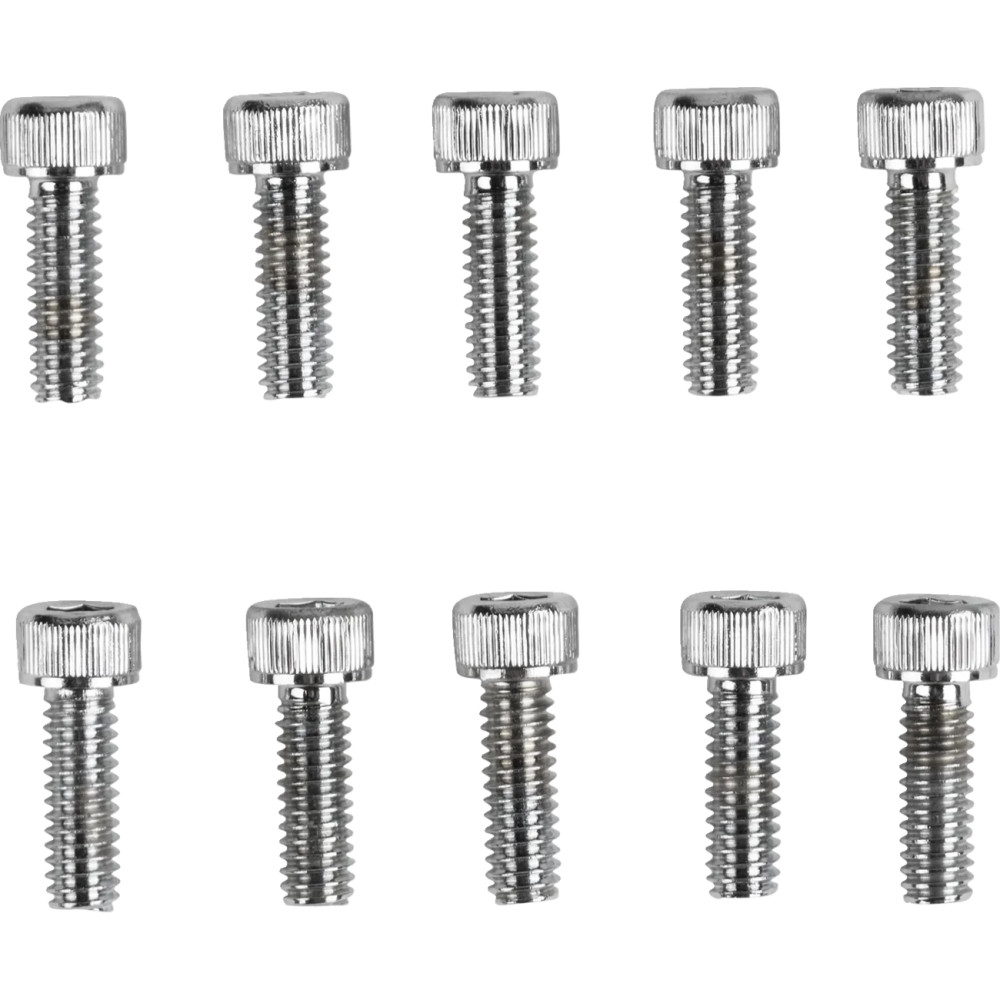 Tornillos de cabeza hueca hexagonal de repuesto — #8-32, 12 mm (1/2"), paquete de 10