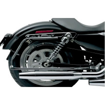 Bagster Saddlebag Mount — fits 1998–2013 H‑D FLT/FLHT hard bags on Sportster, Black