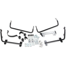 Saddlebag Mount for Dyna Models — Black powder-coated, fits '93–'13 OEM hard-sided saddlebags