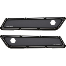 Ness-Tech® Saddlebag Beveled Hinge Covers — Black Anodized