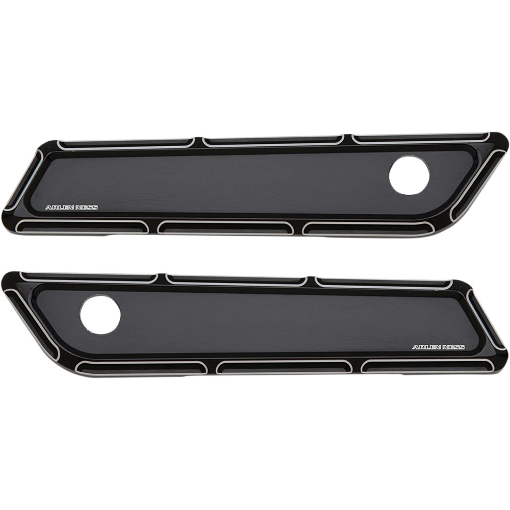 Ness-Tech® Saddlebag Beveled Hinge Covers — Black Anodized