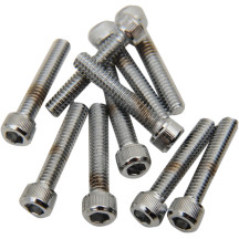 Tornillos de cabeza de vaso de repuesto — #8-32, 22,2 mm (7/8"), paquete de 10, plata