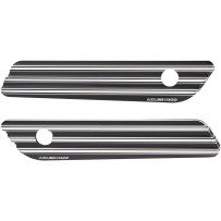 Ness-Tech® Saddlebag 10-Gauge Hinge Covers — Anodized Black