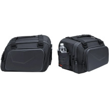 XKursion® XB Fast Lane Alforjas — 40,64 cm x 24,13 cm (29,21 cm expandido) x 27,94 cm, 27 L (33 expandido), negro