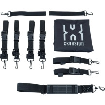 XKursion® XB Fast Lane Alforjas — 40,64 cm x 24,13 cm (29,21 cm expandido) x 27,94 cm, 27 L (33 expandido), negro