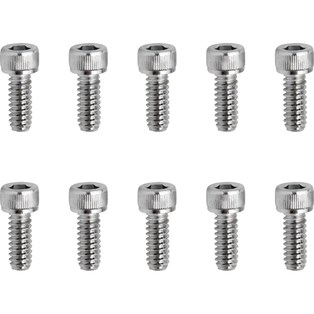 Tornillos de cabeza hexagonal interior de repuesto — #10-24, 12 mm (1/2"), paquete de 10