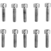 Pernos de cabeza Allen de repuesto — #10-24, 20 mm (3/4 in), paquete de 10, cromo