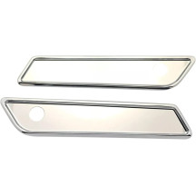Saddlebag Latch Covers — Chrome, Silver