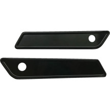 Saddlebag Latch Covers — Black anodized