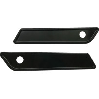 Saddlebag Latch Covers — Black anodized