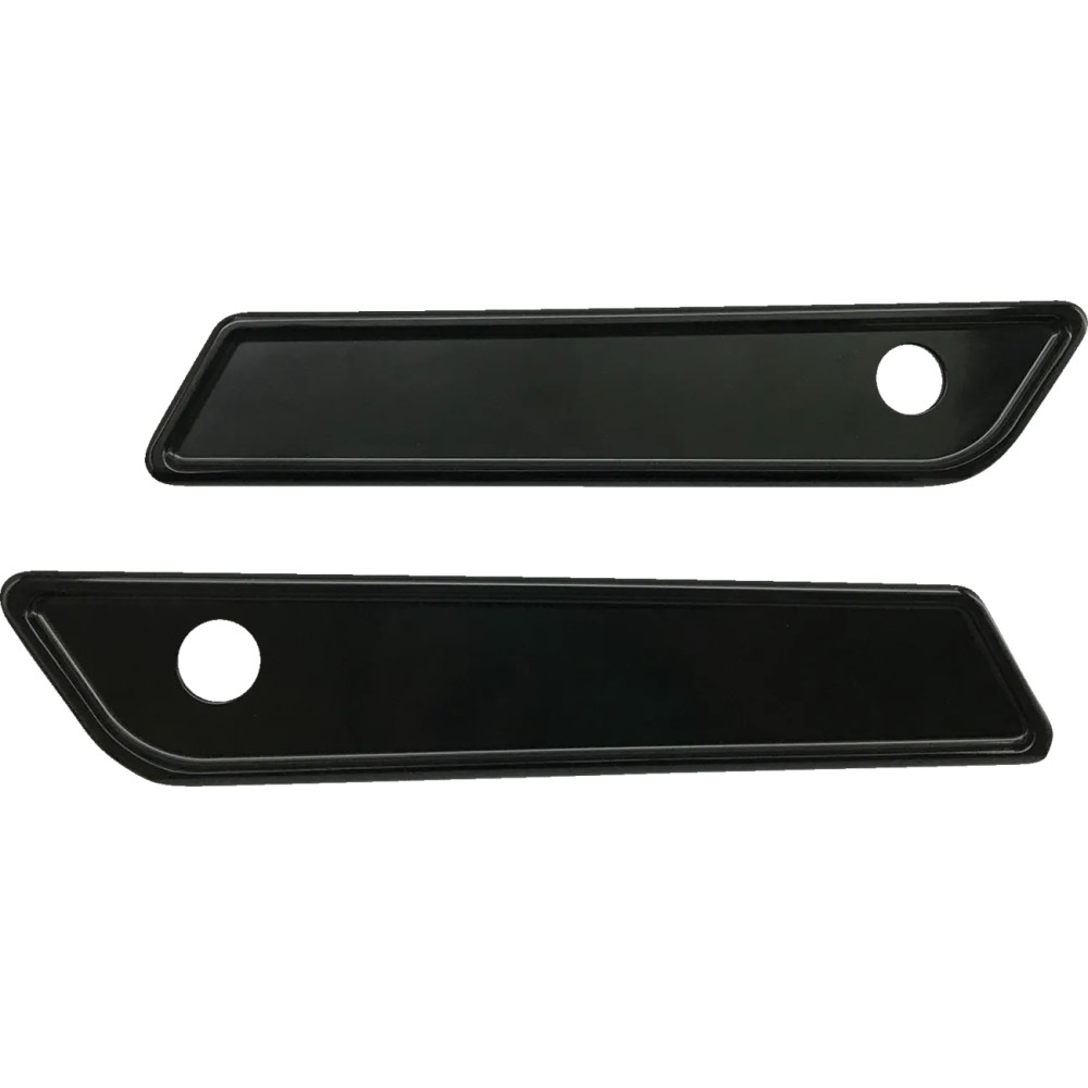 Saddlebag Latch Covers — Black anodized