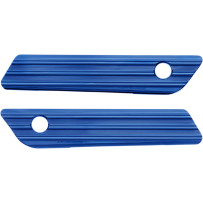 Saddlebag Latch Covers — Blue, Pair