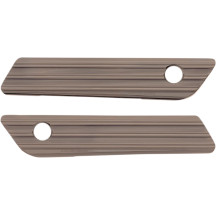 Cubiertas de cierre para alforjas — Titanio, 6061 T-6 Billet Aluminum, par