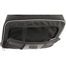 Road Trip Saddlebag — 9.5 L per side, 33×21.5×13.34 cm, Black, fits Harley Softail and Dyna